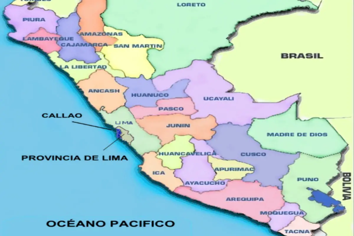 Mapa del Perú y sus Regiones