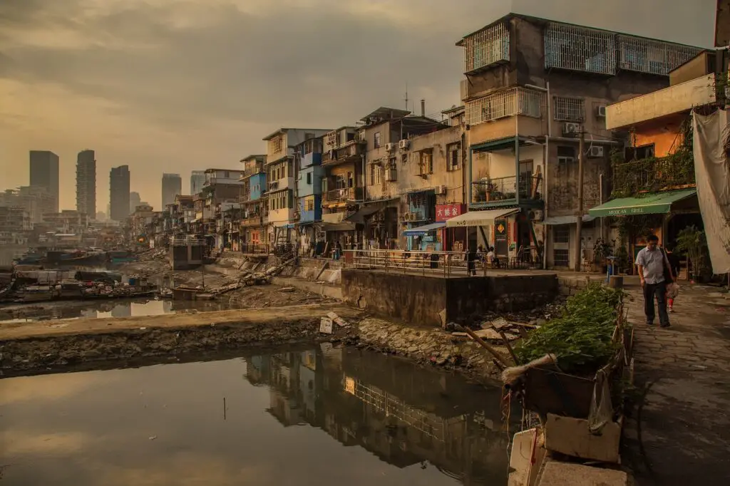Desigualdad social: sus causas y consecuencias xiamen, slum, street shot