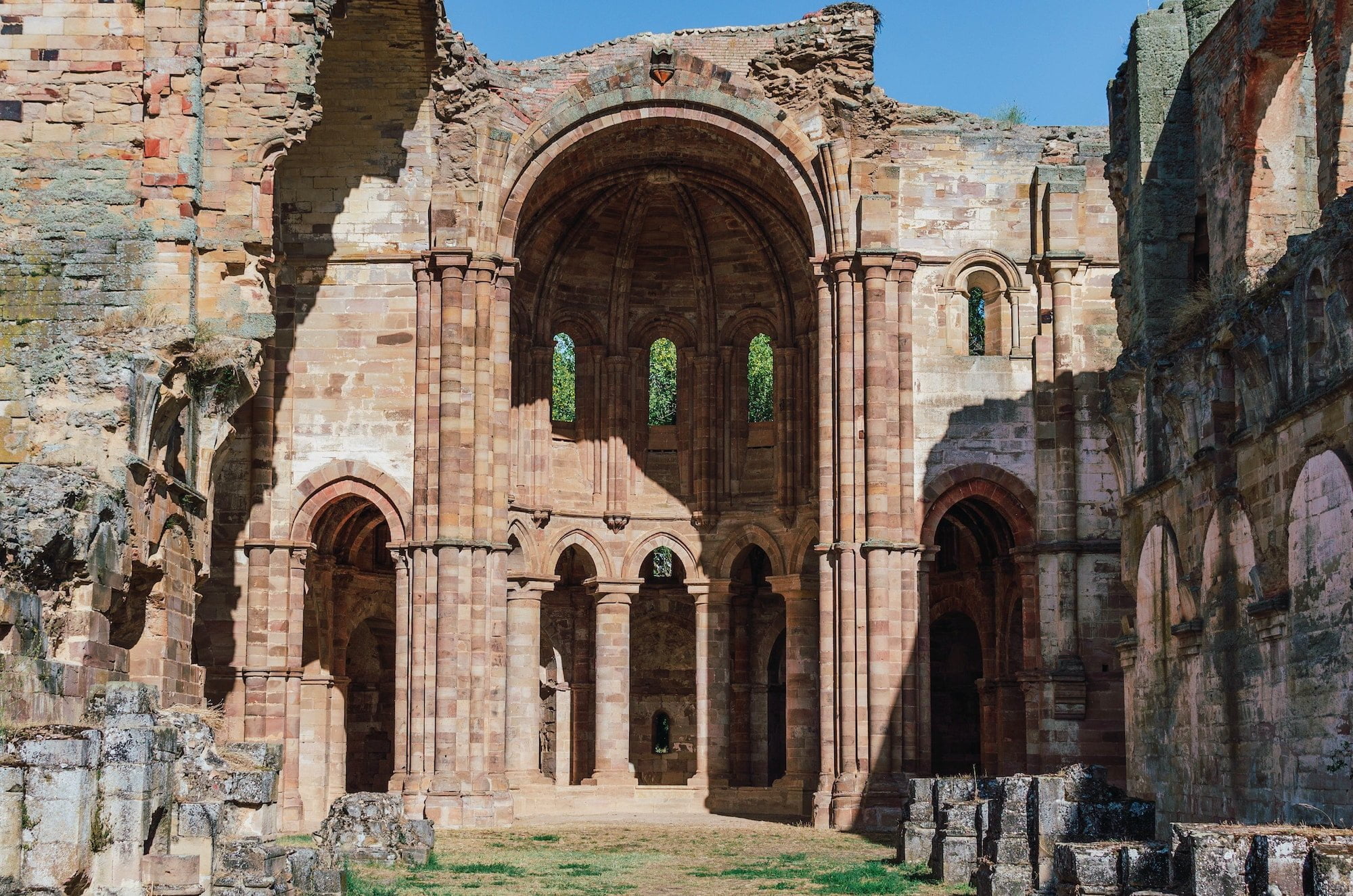 Closeup shot of the Monasterio Santa Maria de Moreruela in Granja de Moreruela Zamora Spain