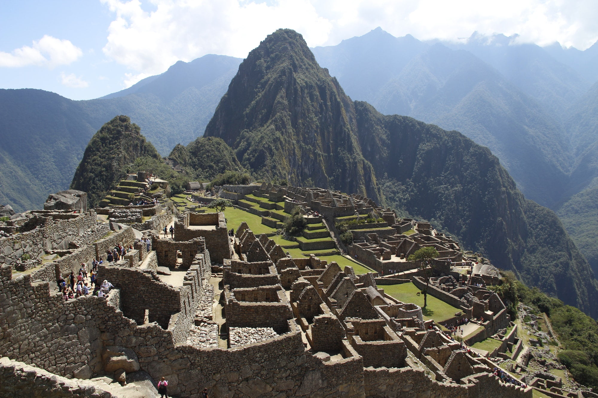 Photo from the viewpoint of Machu Picchu, Peru